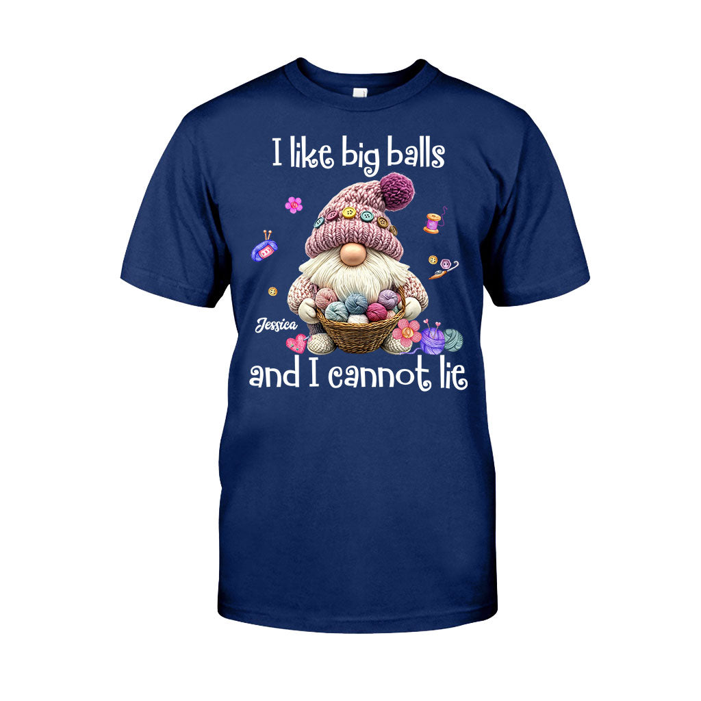 Ich mag große Eier und ich kann es nicht leugnen – personalisiertes Häkel-T-Shirt und Hoodie