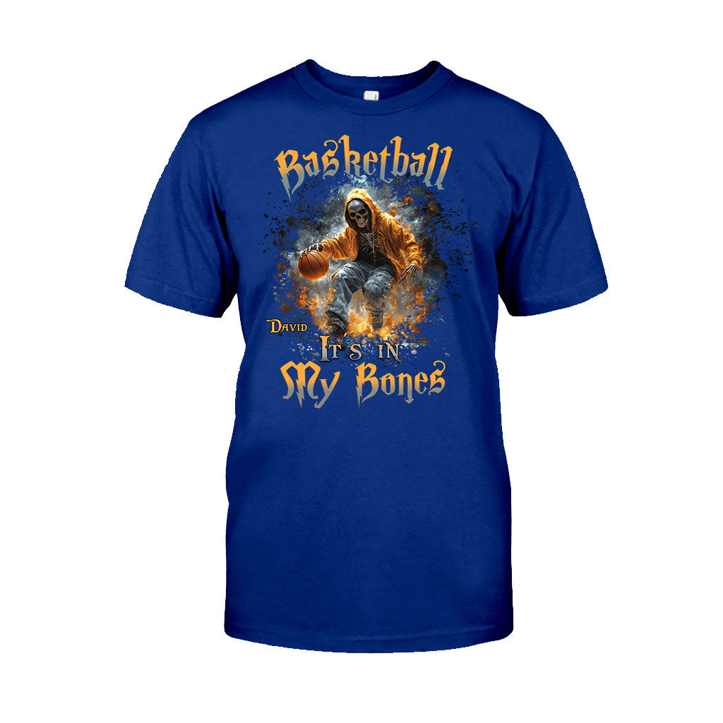 Basketball liegt mir im Blut – Personalisiertes Basketball-T-Shirt und Hoodie