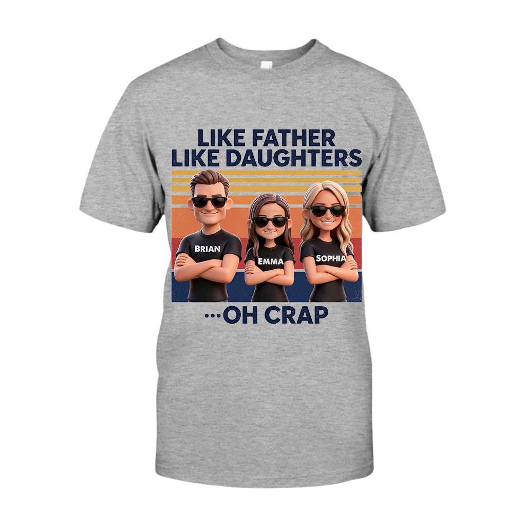 Like Father Like Daughter - Personalized Father T-shirt And Hoodie