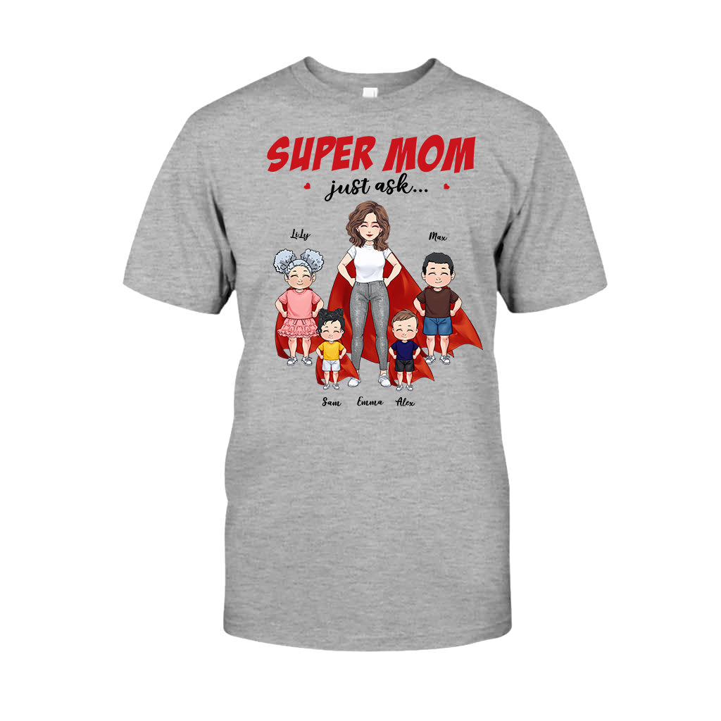 Super Mom - Gift for mom, grandma - Personalized T-shirt And Hoodie