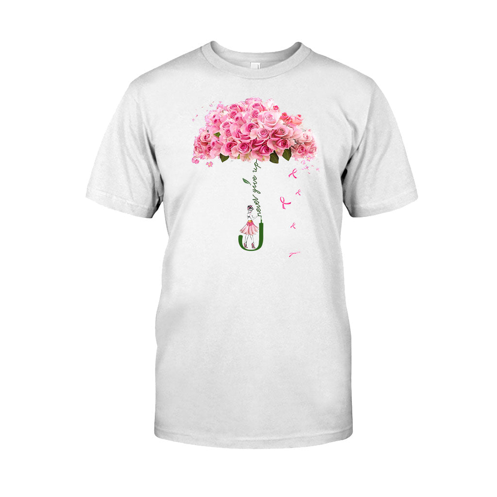 Niemals aufgeben – T-Shirt und Hoodie zur Sensibilisierung für Brustkrebs