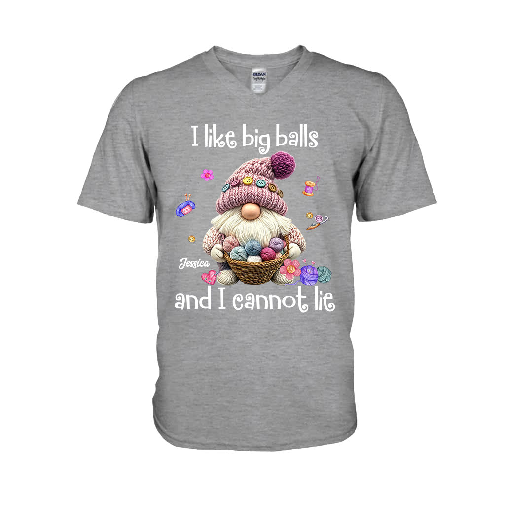 Ich mag große Eier und ich kann es nicht leugnen – personalisiertes Häkel-T-Shirt und Hoodie