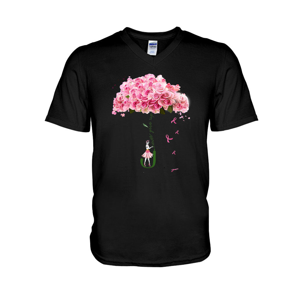 Niemals aufgeben – T-Shirt und Hoodie zur Sensibilisierung für Brustkrebs