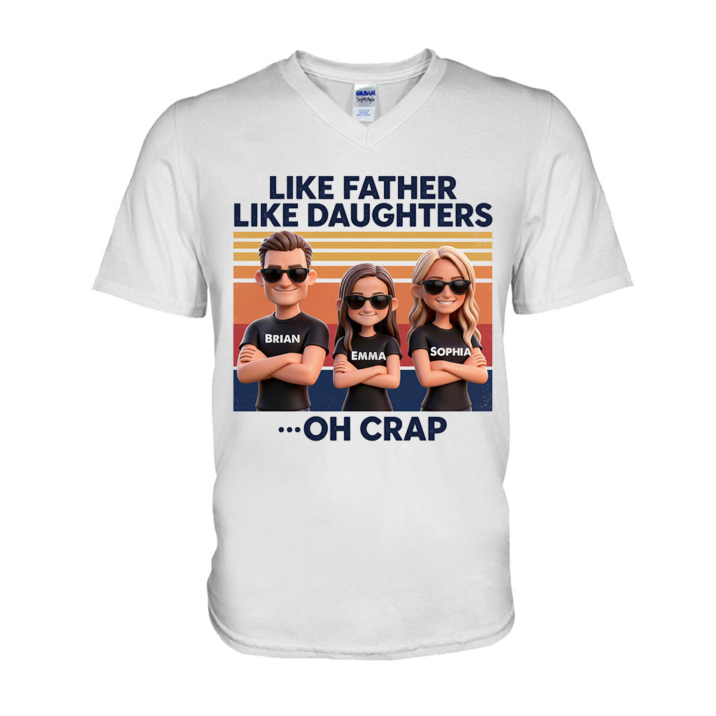 Like Father Like Daughter - Personalized Father T-shirt And Hoodie