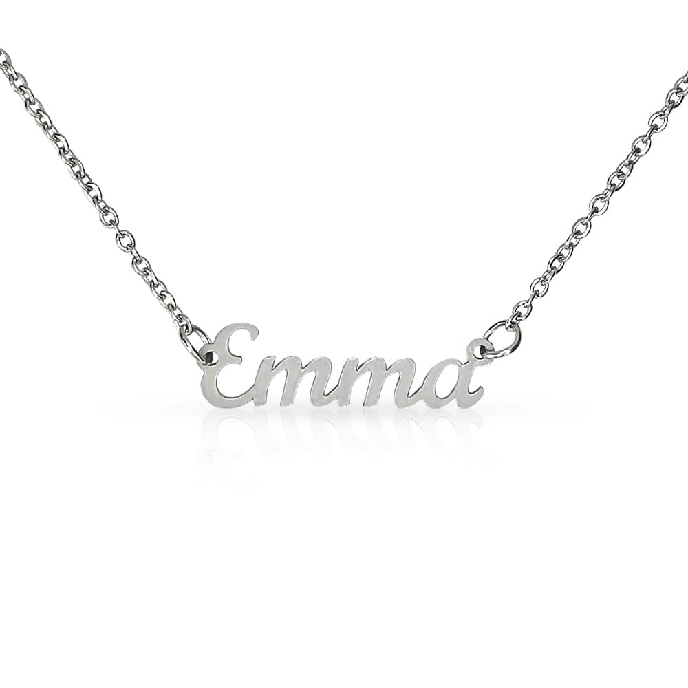 Collier personnalisé avec nom (sans carte) 