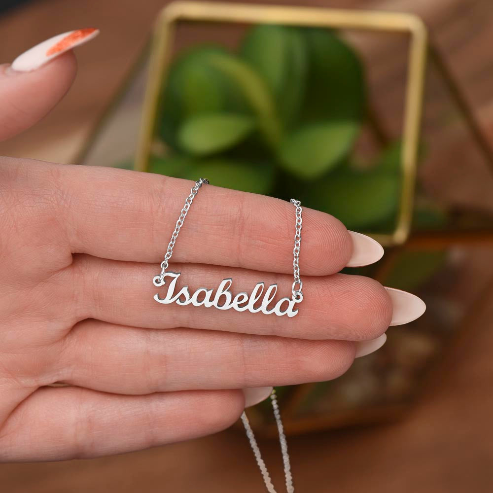Collier personnalisé avec nom (sans carte) 