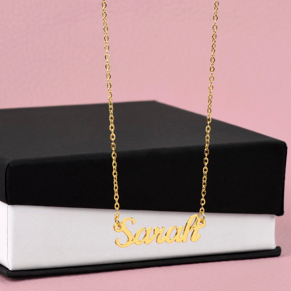 Collier personnalisé avec nom (sans carte) 
