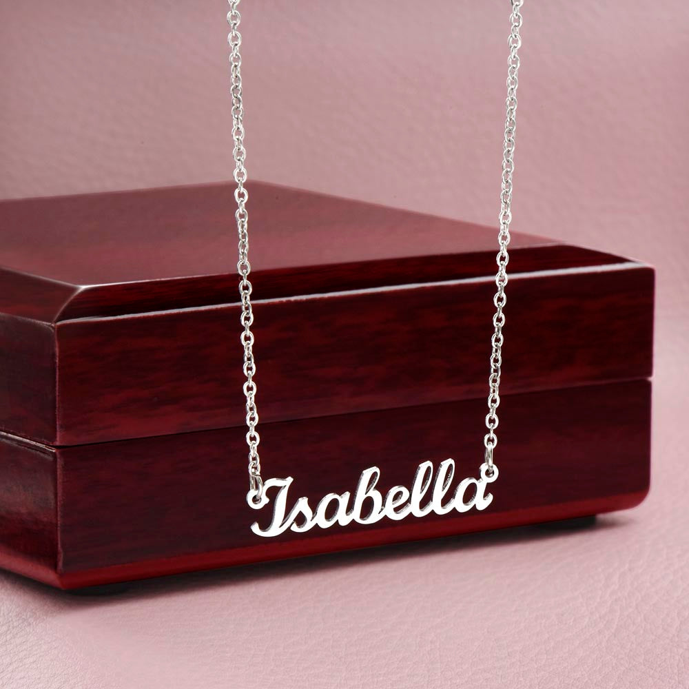 Collier personnalisé avec nom (sans carte) 
