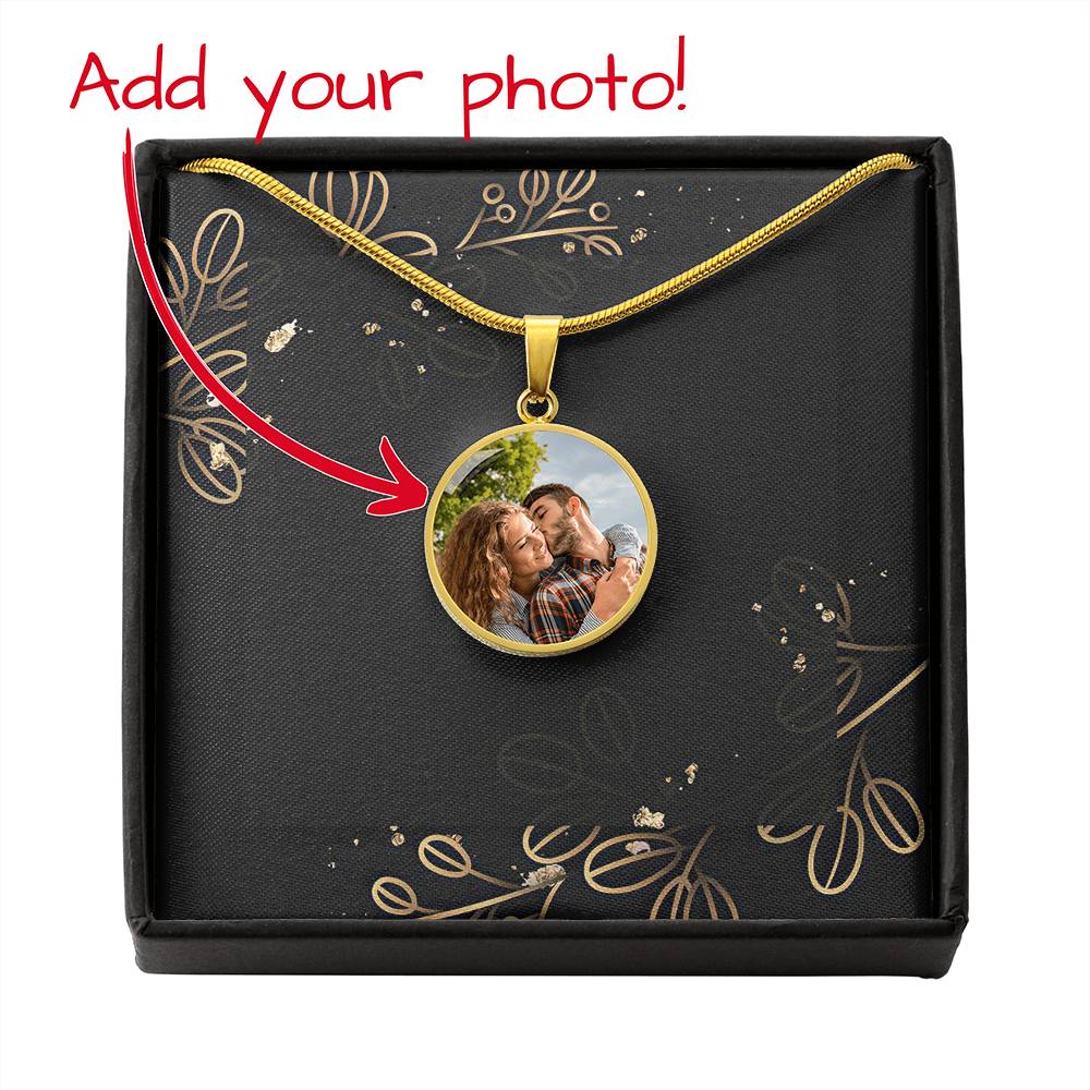 Collier pendentif rond personnalisé Cauchemar - jak6497