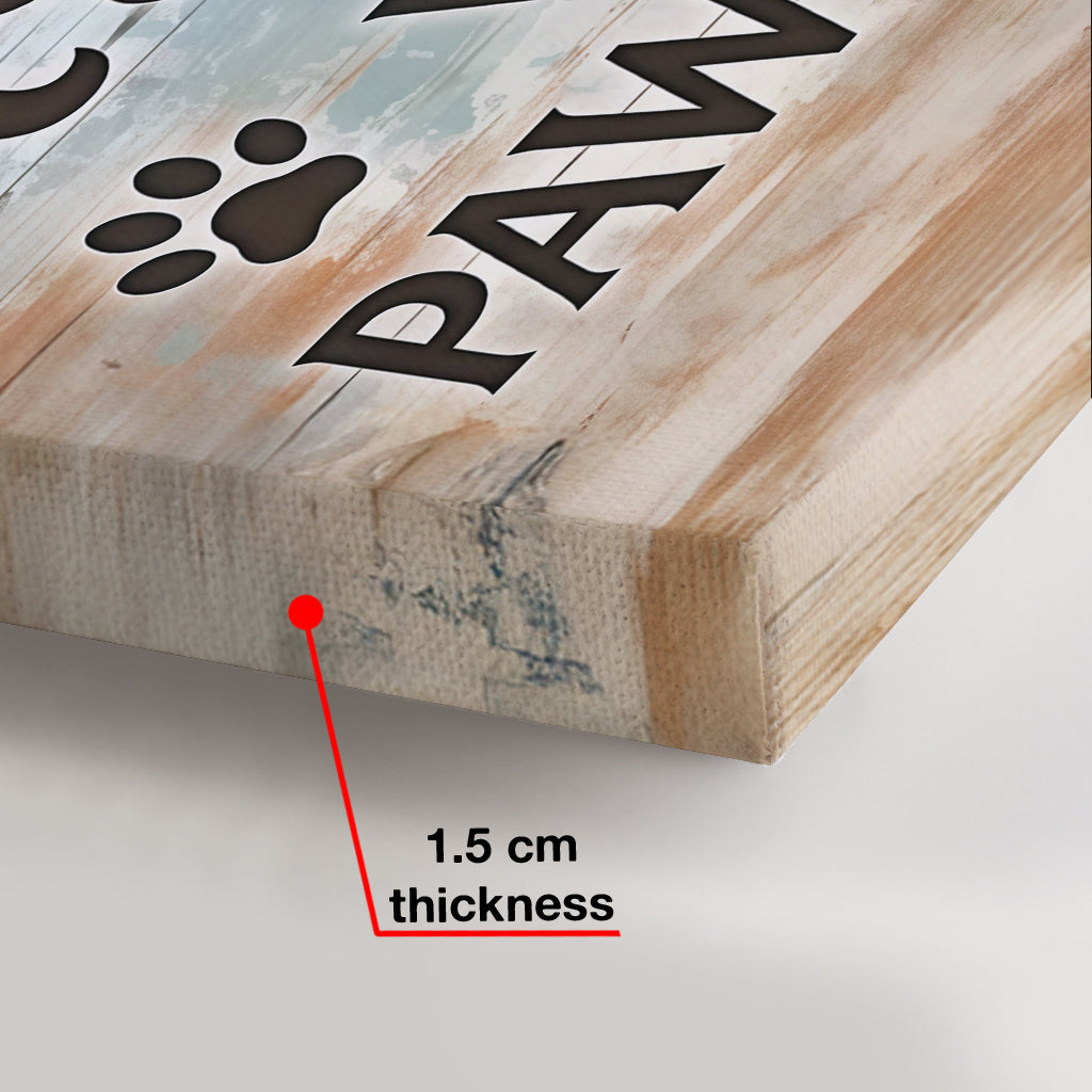 Décoration murale avec empreintes de pattes - Toile et affiche personnalisées pour chiens