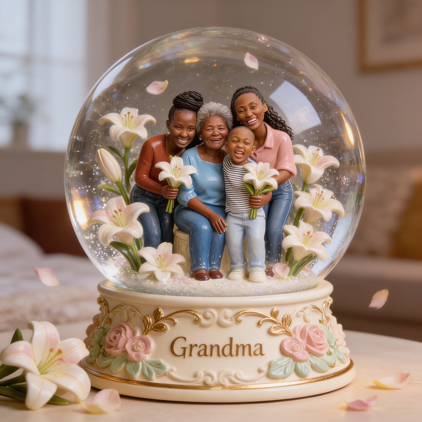 Individuell gestaltbar nach Foto, Geschenk für sie, Mama, Oma... - Personalisierte Acrylplakette in Sonderform für Oma
