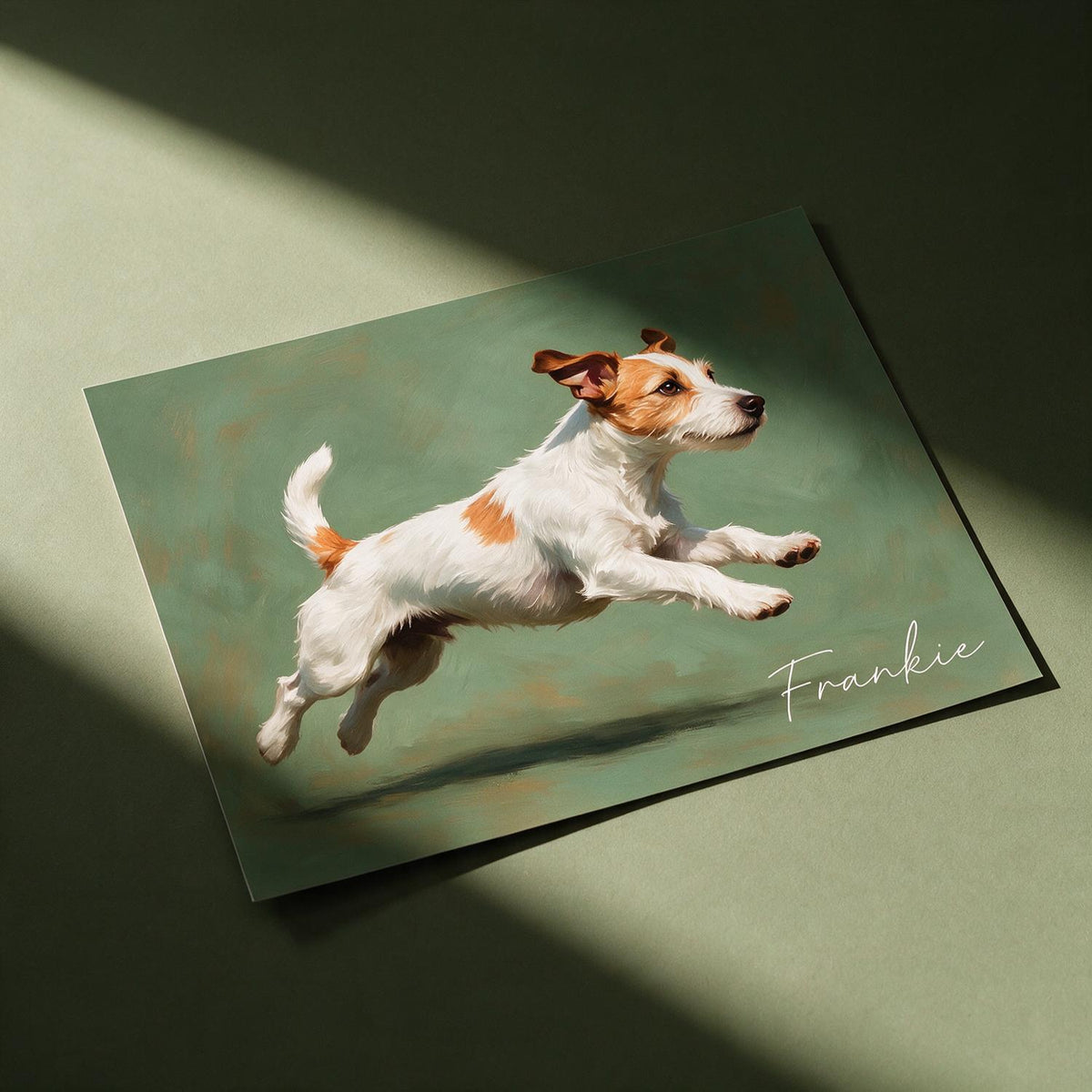 Personalisierter Zoomies Hundeposter - Individuelles Lauf-Porträt Wandkunst Geschenk für Hundeliebhaber