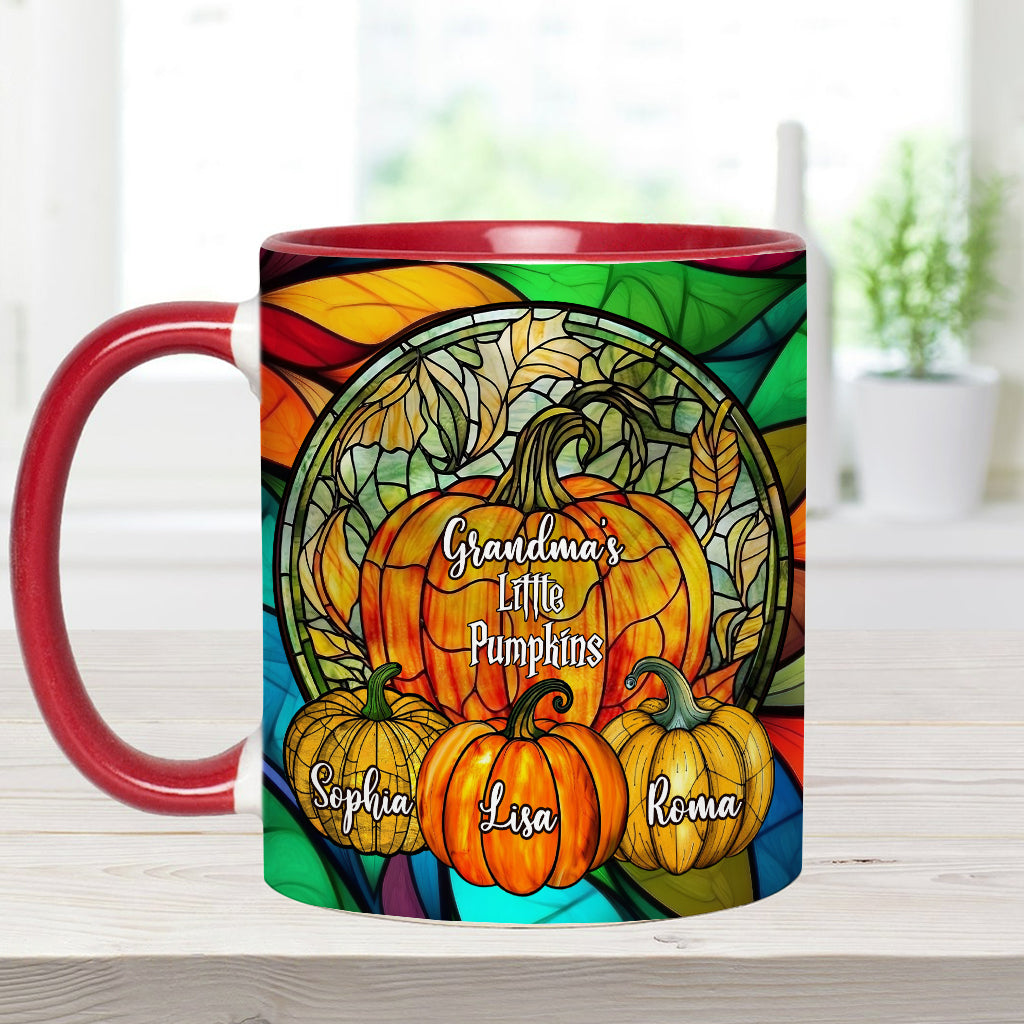 Grandma's Little Pumpkins Any Title - Personalized Grandma Accent Mug