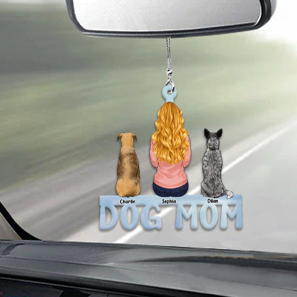 Hundemama, Katzenmama, Hundepapa, Katzenpapa – Personalisierter Autoanhänger mit Hund
