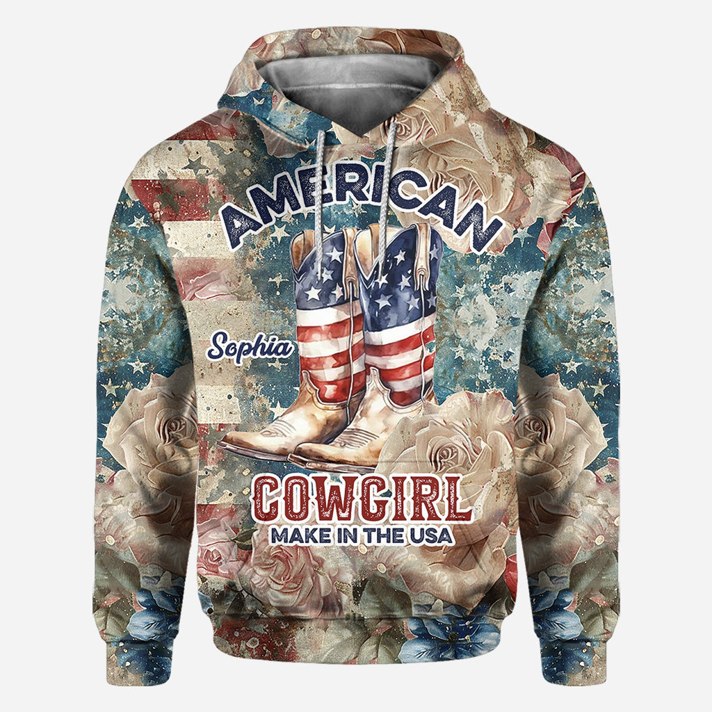 Amerikanisches Cowgirl – Personalisiertes Country-Girl-Shirt