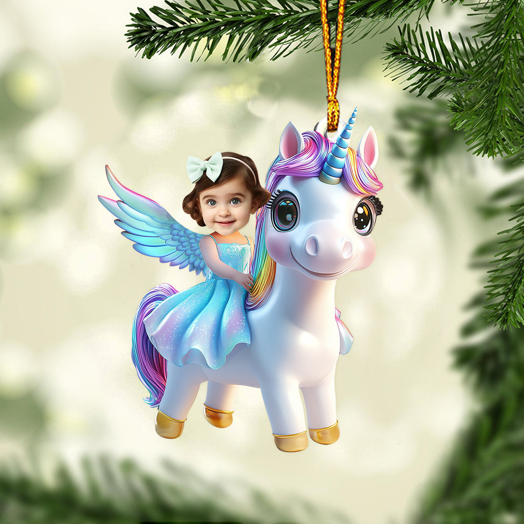 Licorne - Ornement personnalisé pour enfant en forme de licorne
