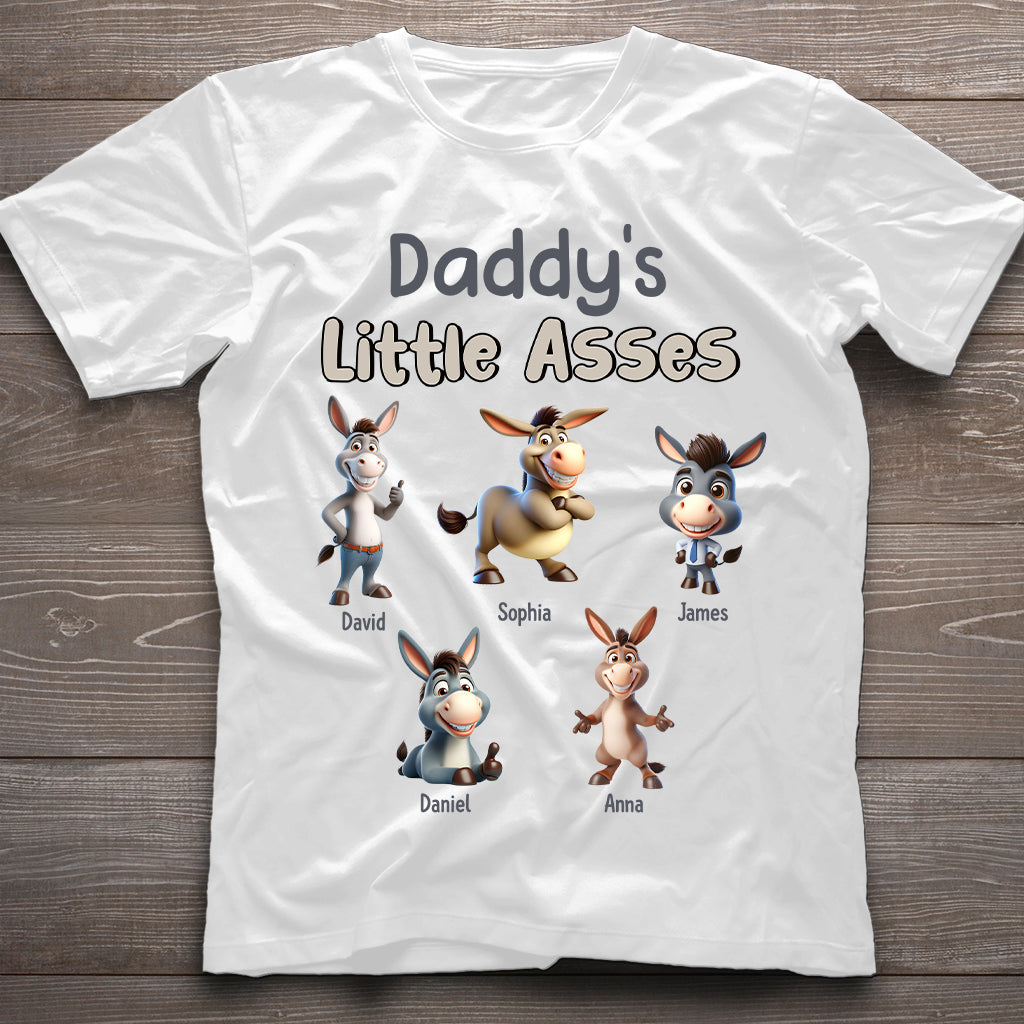 Daddy's Little Cuties - Personalized Father T-shirt And Hoodie