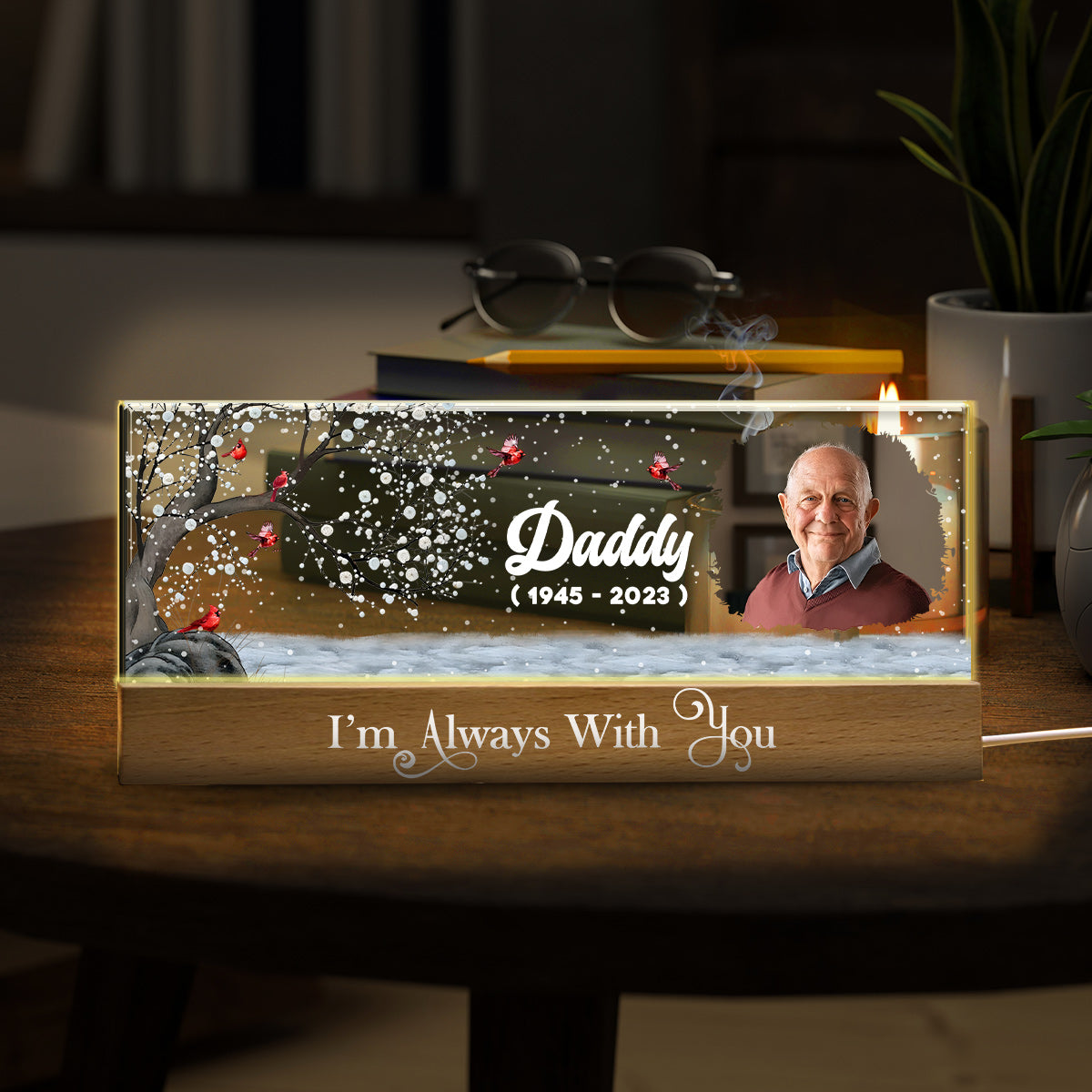 I'm Always With You - Personalized Memorial Custom LED Night Light