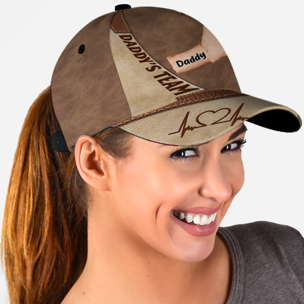 Daddy's Team Fist Bump - Personalized Father Classic Cap