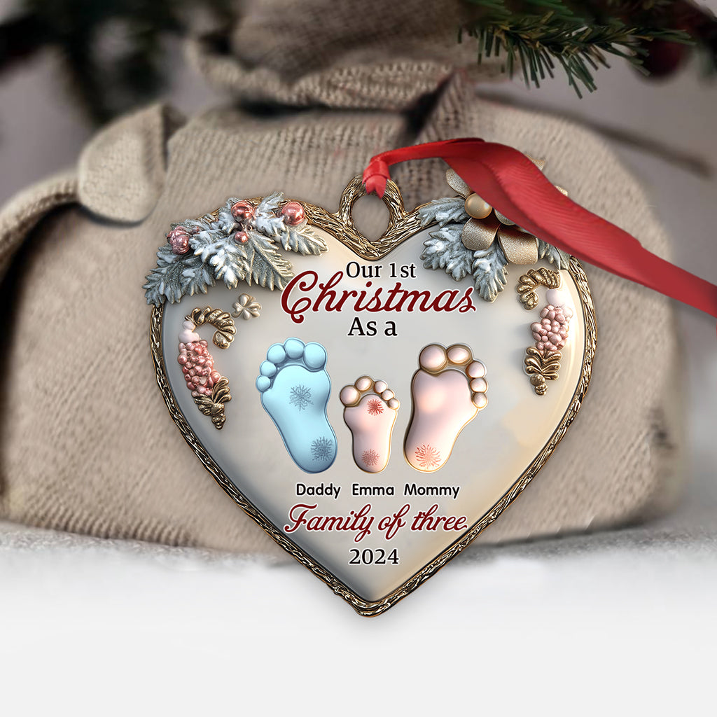 Notre premier Noël ensemble - Ornement familial personnalisé
