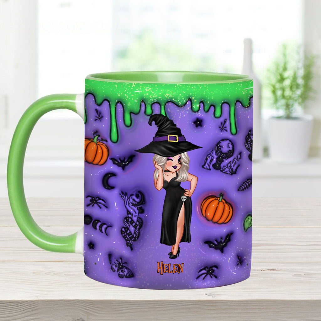 Witch By Nature Bitch By Choice - Personalized Witch Accent Mug
