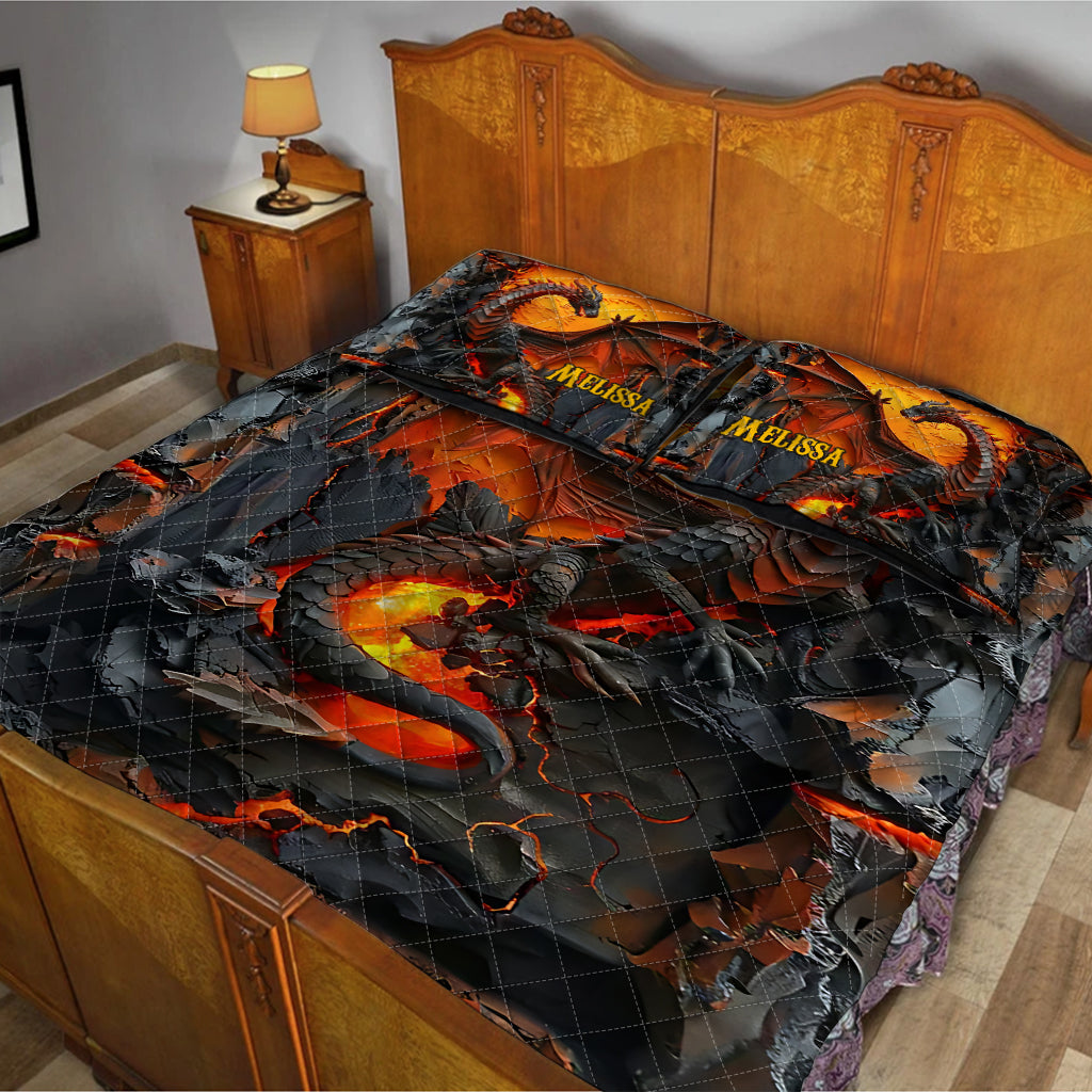 Liebe Drachen – Personalisiertes Drachen-Bettwäscheset