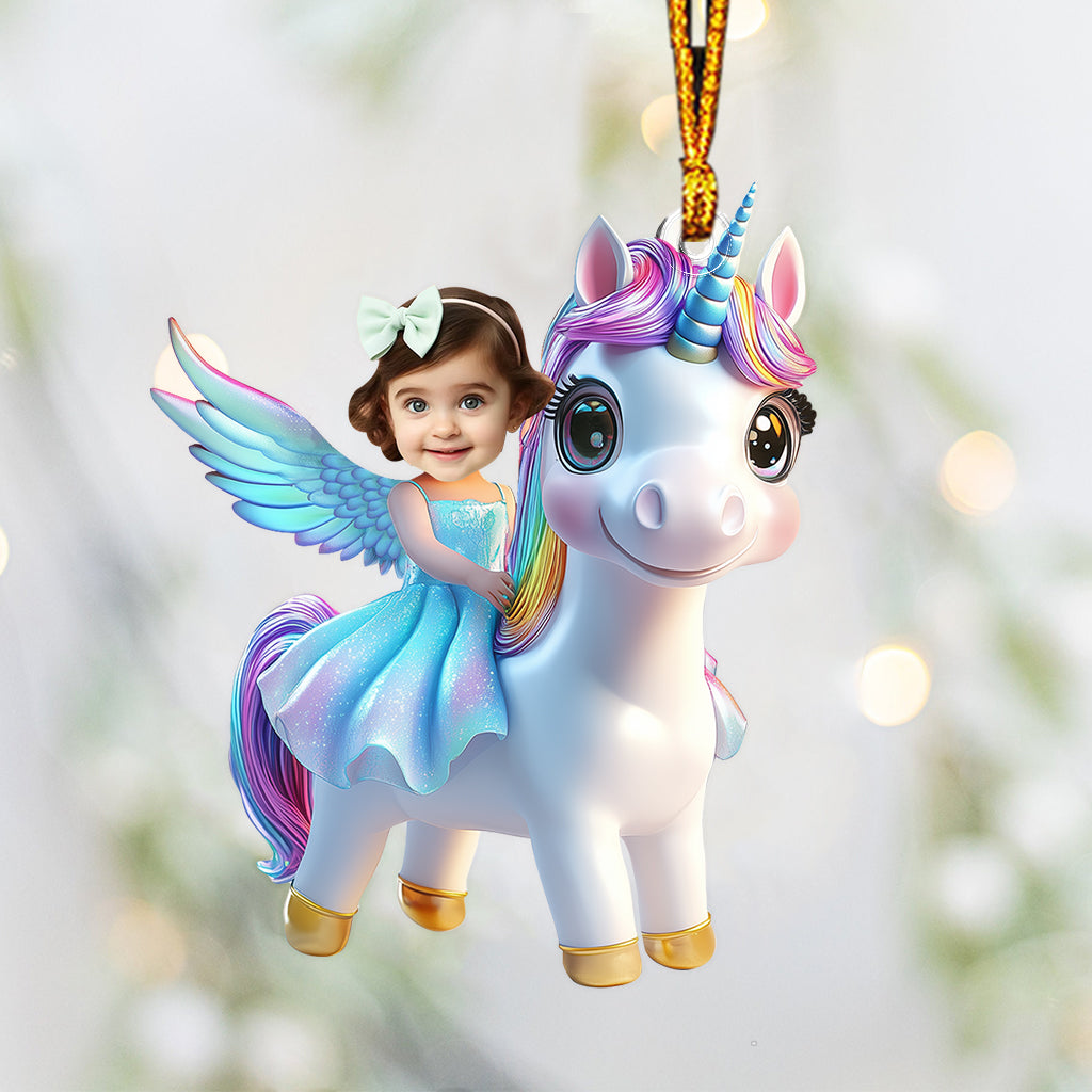 Licorne - Ornement personnalisé pour enfant en forme de licorne