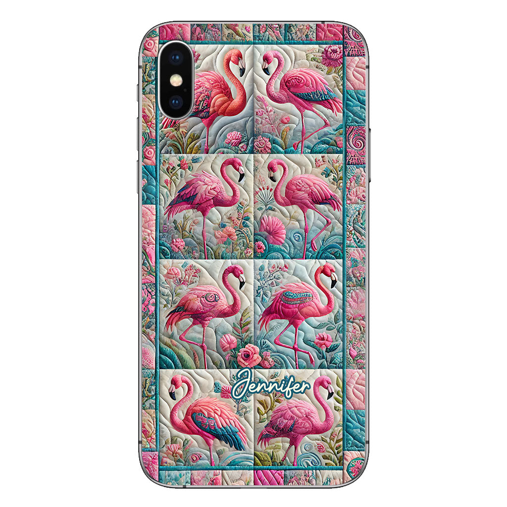Vintage Flamingo - Personalized Flamingo Phone Case