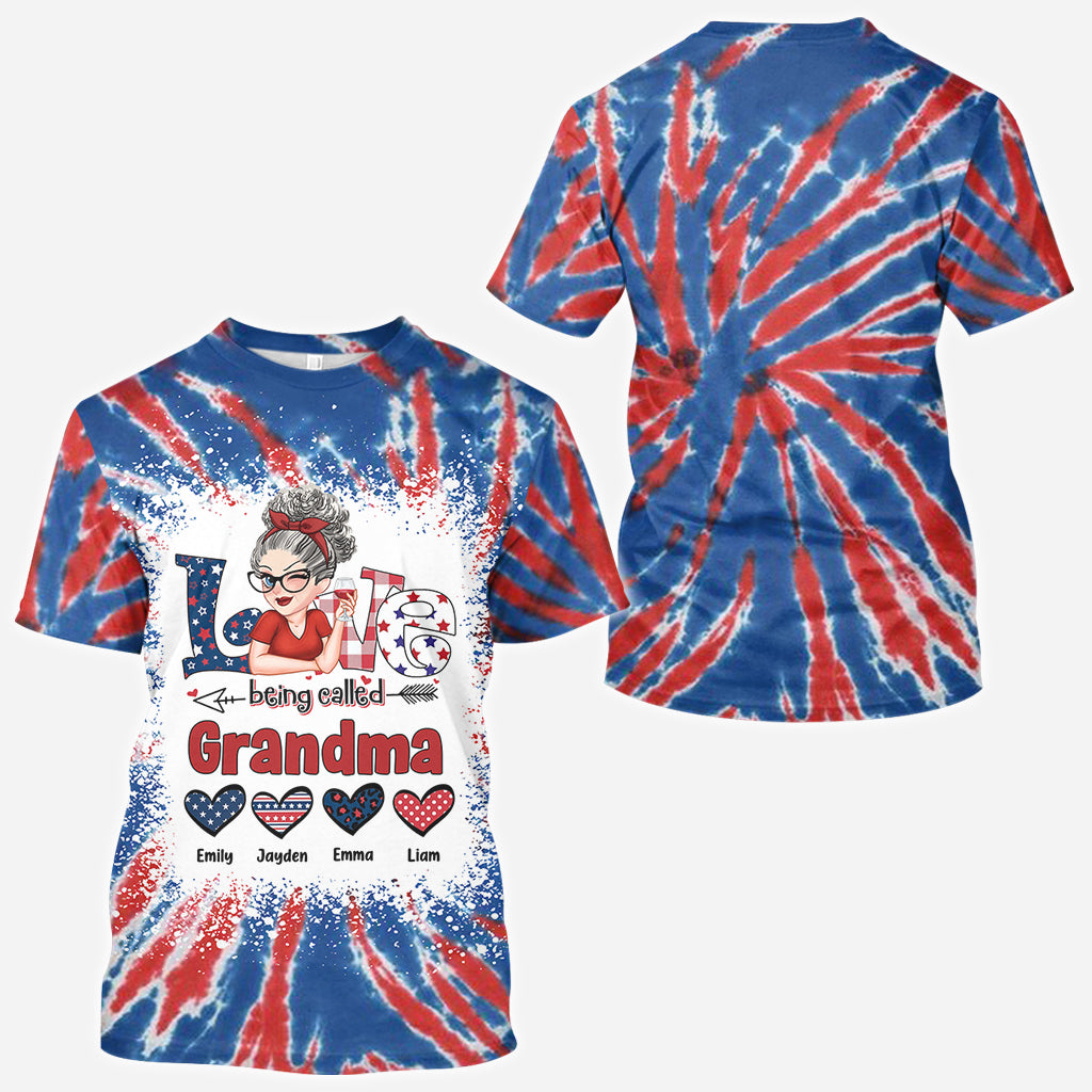 Love Being Called Grandma Independence Day - Personalized Grandma All Over Shirt