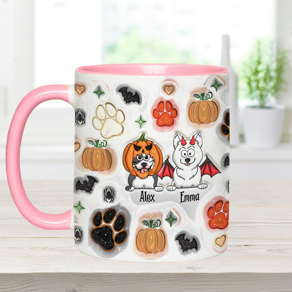 Gruselige Hundemama – Personalisierte Tasse mit Hundemotiv