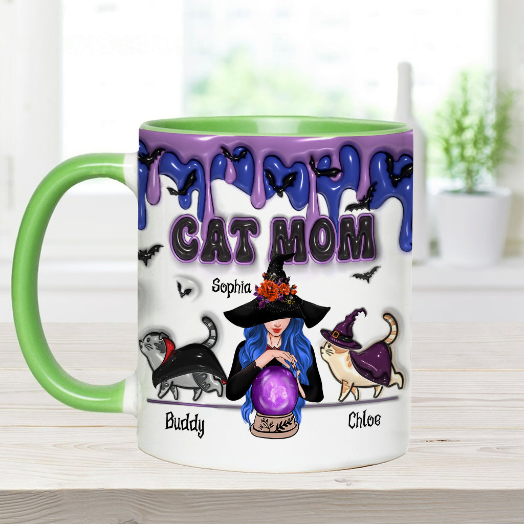 Cat Mom - Personalized Cat Accent Mug