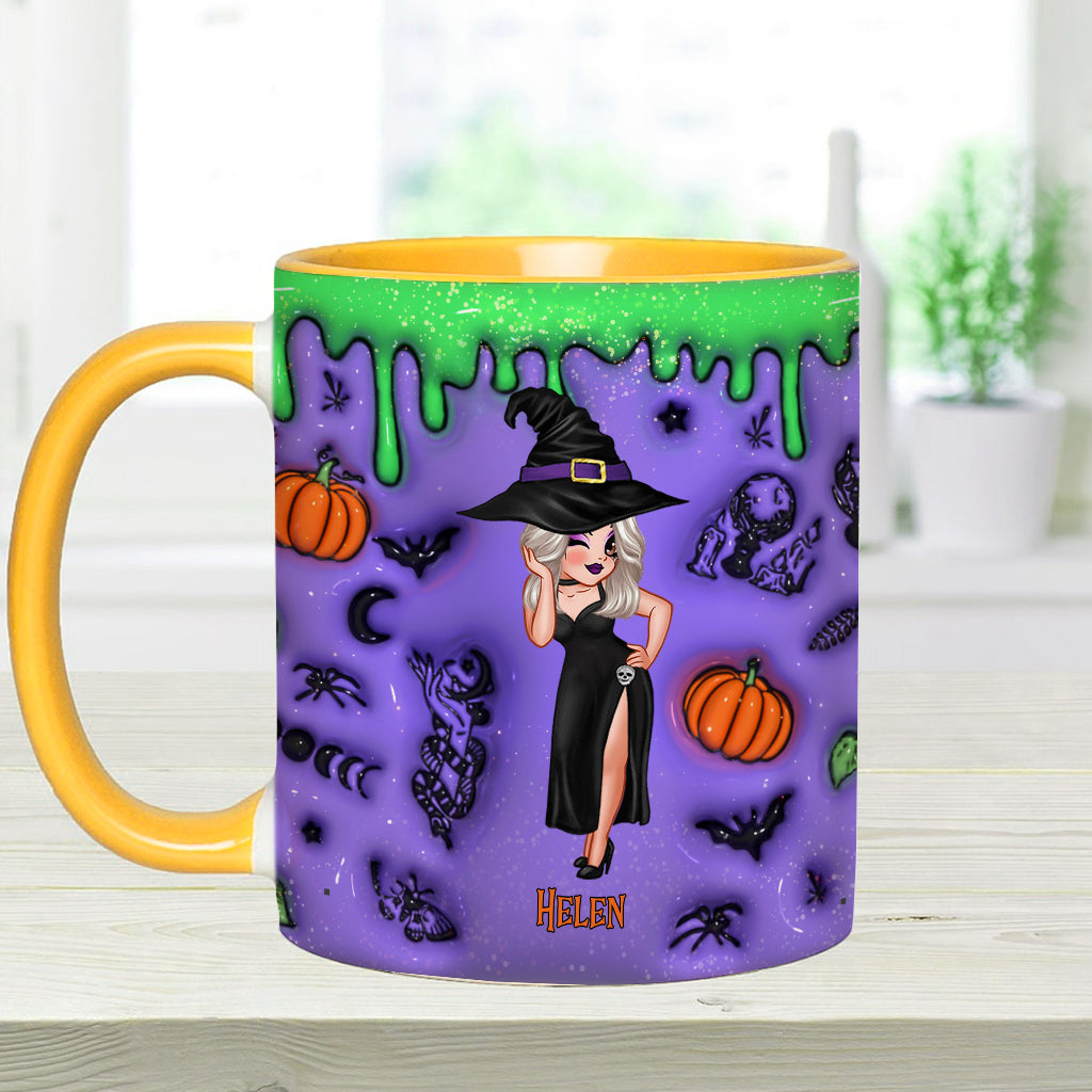 Witch By Nature Bitch By Choice - Personalized Witch Accent Mug