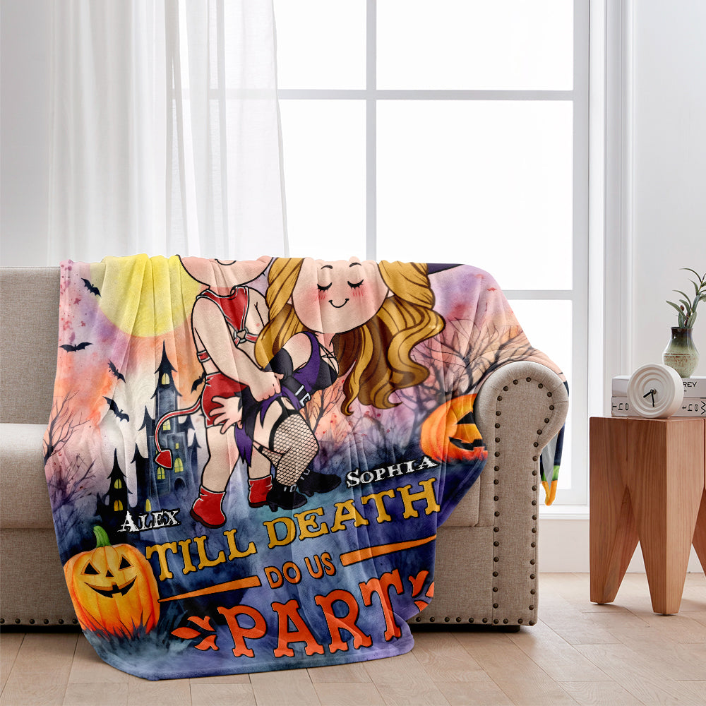 Till Death Do Us Part - Personalized Couple Blanket