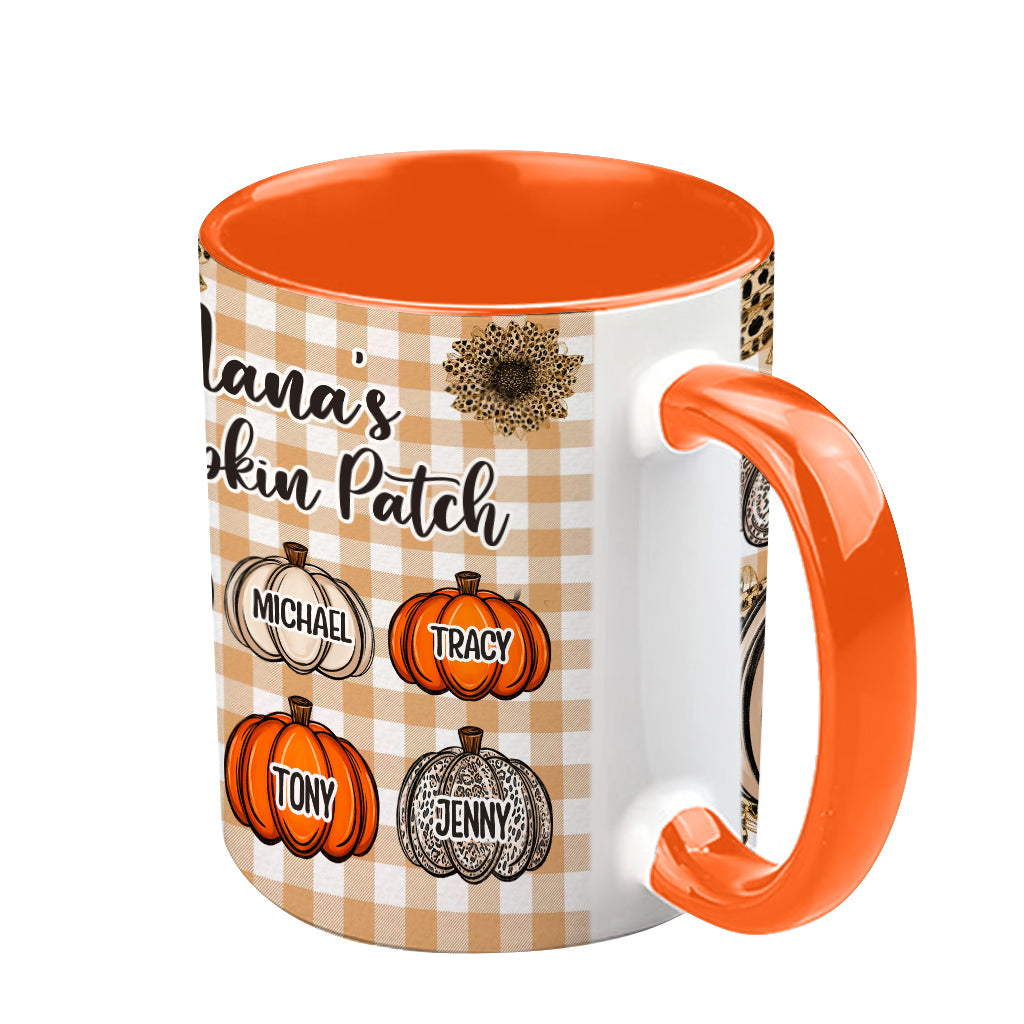 Grandma's Little Pumpkins Any Title - Personalized Grandma Accent Mug