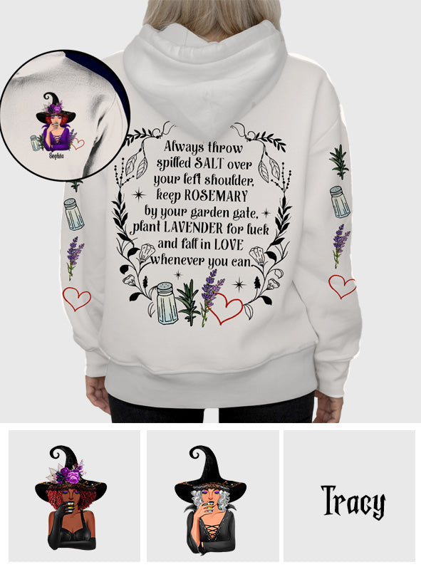 Practical Magic Salt Rosemary Lavender Love - Personalized Witch All Over Shirt