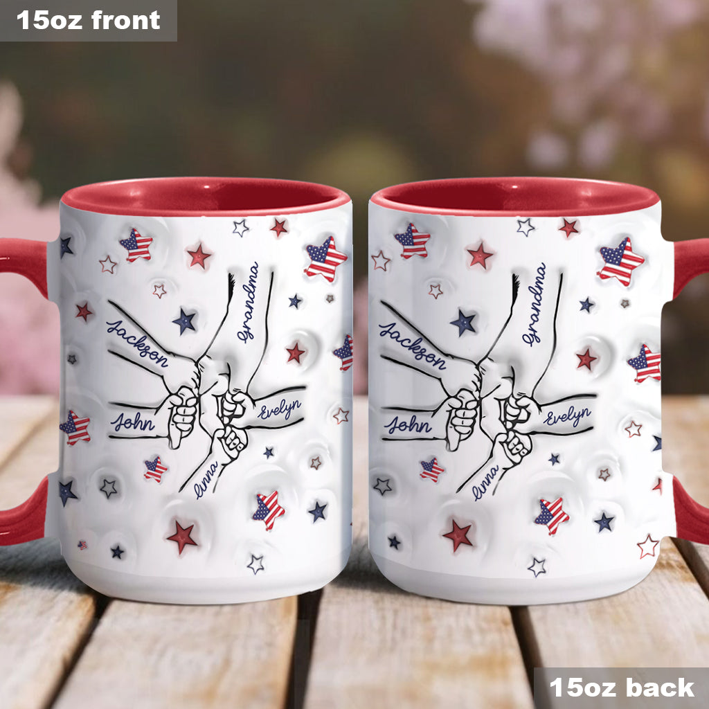 Proud Grandma Mom Aunt - Personalized Grandma Accent Mug