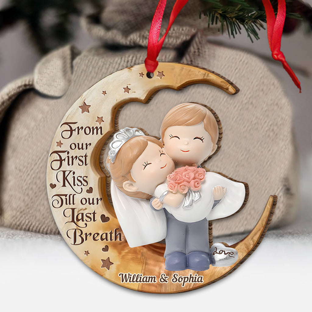 I Love You To The Moon - Personalized Couple Ornament