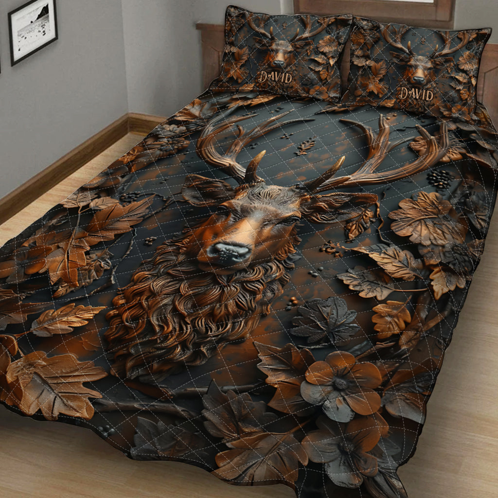 Cool Deer - Personalisiertes Jagd-Bettdecken-Set