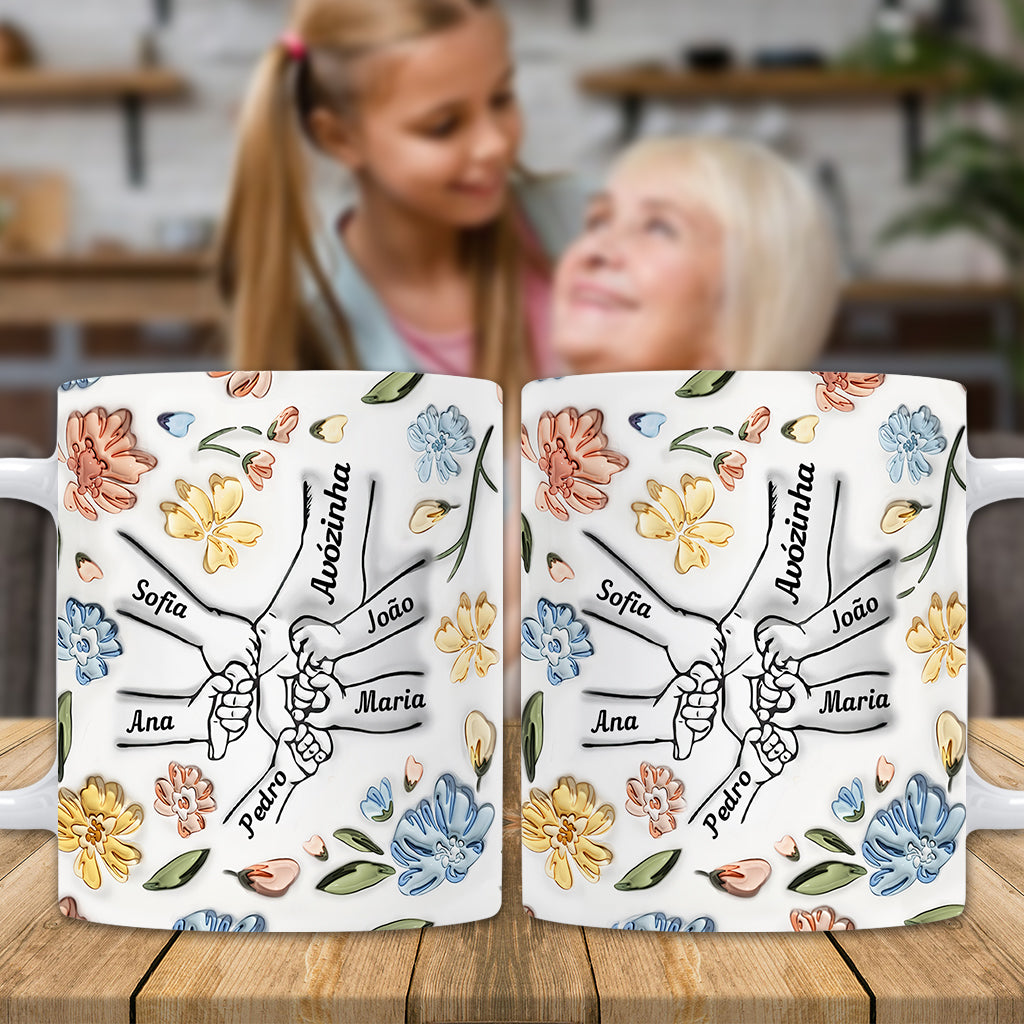 Avó Floral - Personalized Grandma Mug