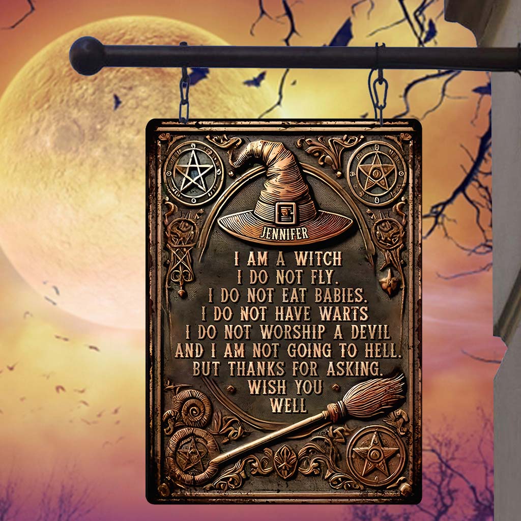 I'm A Witch - Personalized Witch Rectangle Metal Sign