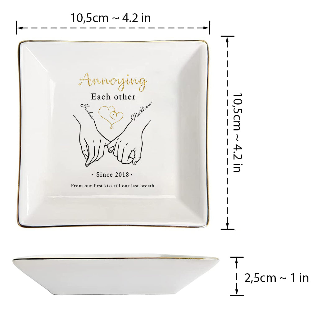 Together Forever - Personalized Couple Jewelry Dish