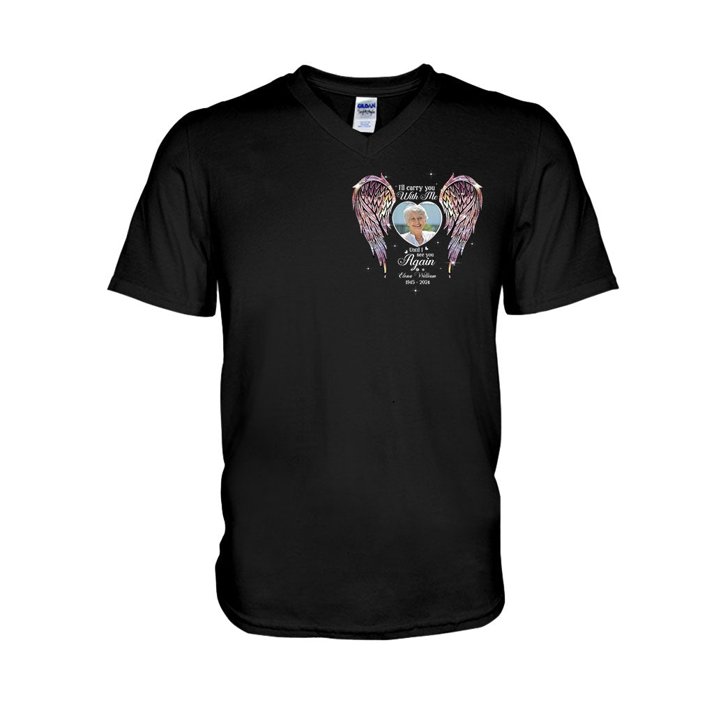 Memorial Wings Your Wings Were Ready But My Heart Was Not - Personalized Memorial T-shirt And Hoodie