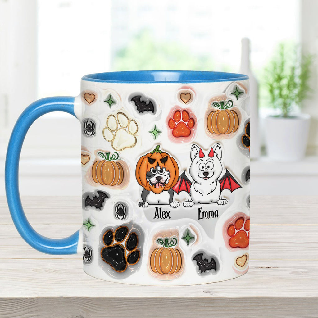 Gruselige Hundemama – Personalisierte Tasse mit Hundemotiv