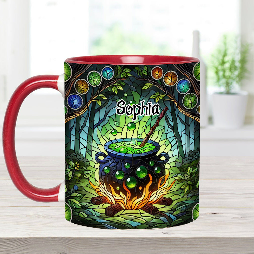 Witch's Cauldron - Personalized Witch Accent Mug