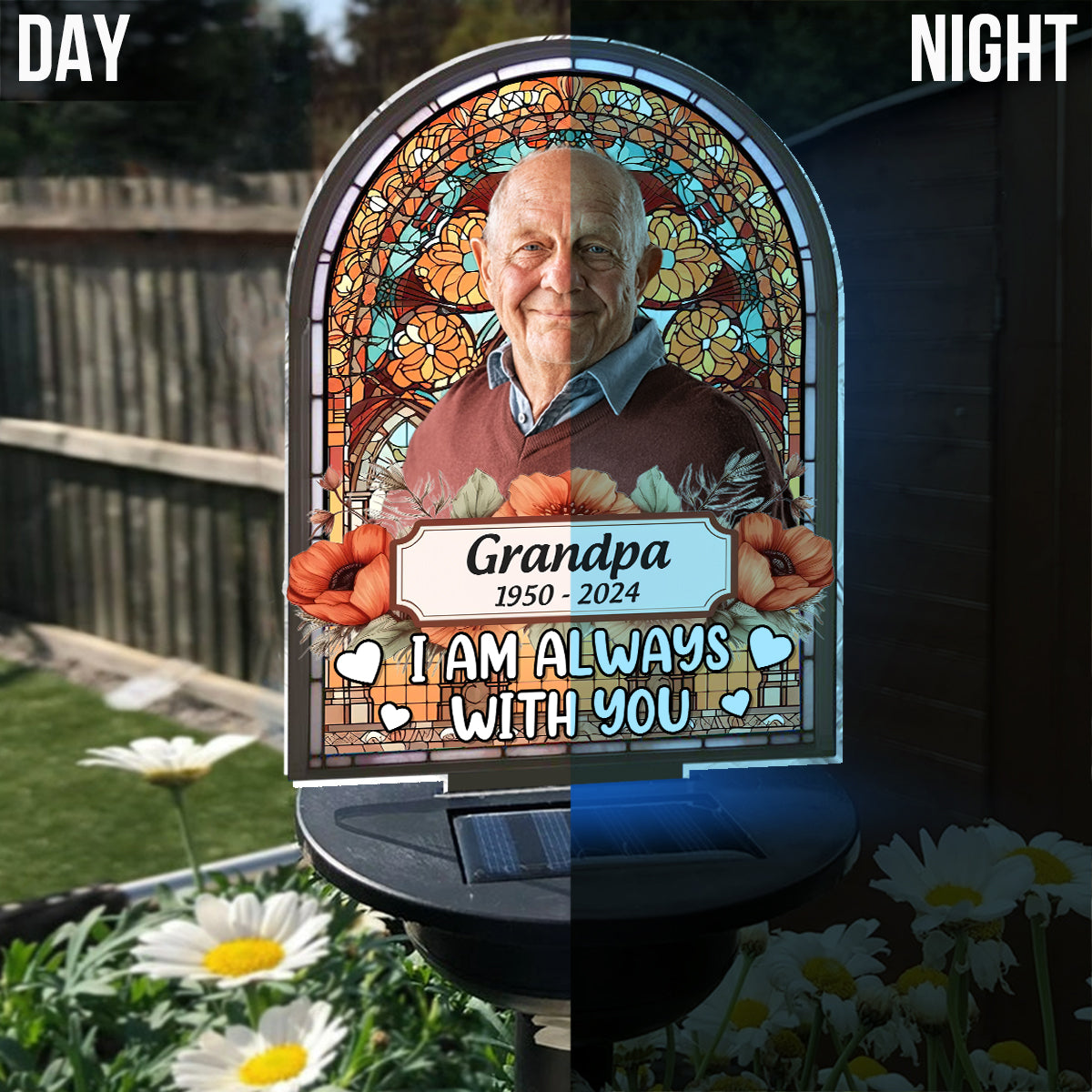 I'm Always With You - Personalized Memorial Garden Solar Light