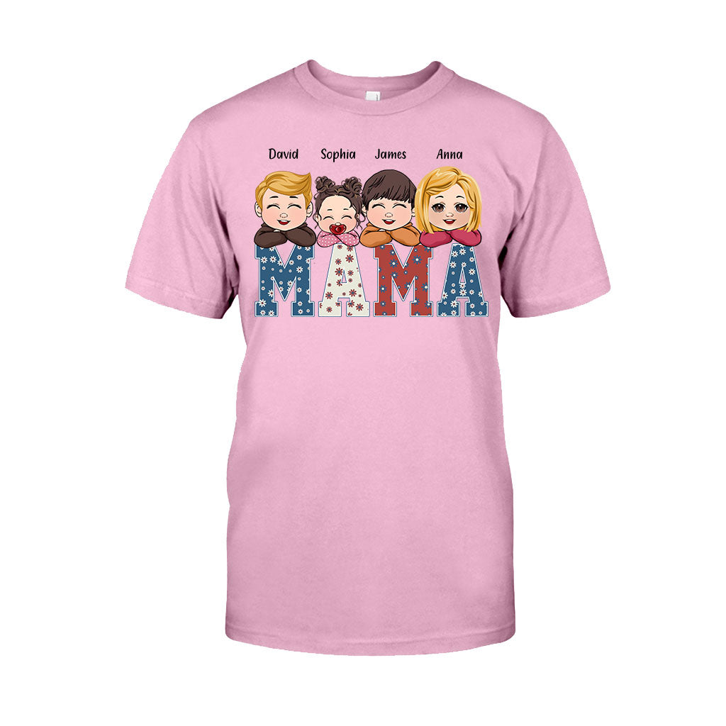 American Mama Any Title Vintage Retro Style - Personalized Mother T-shirt And Hoodie