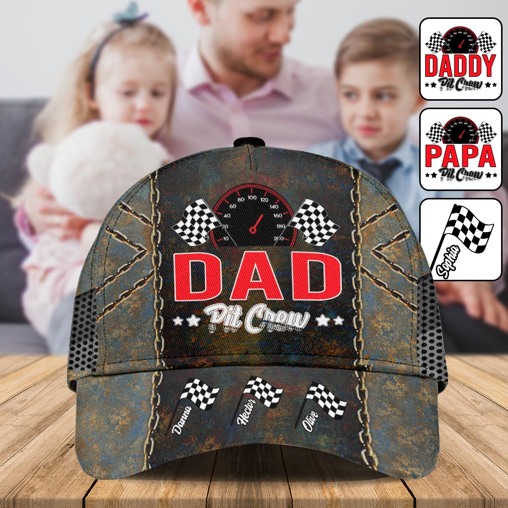 Daddy's Pit Crew Racing Flags - Personalized Racing Classic Cap