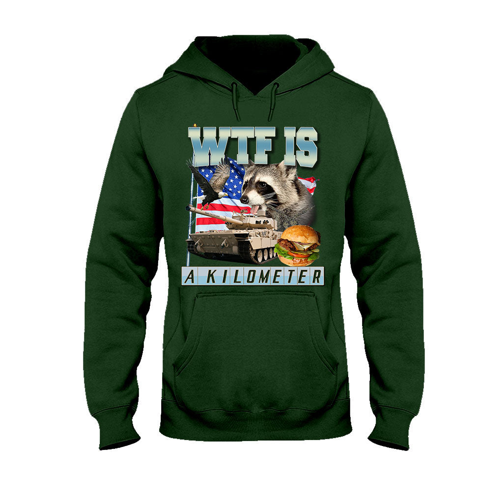 Qu'est-ce qu'un kilomètre ? - T-shirt et sweat à capuche Raton laveur