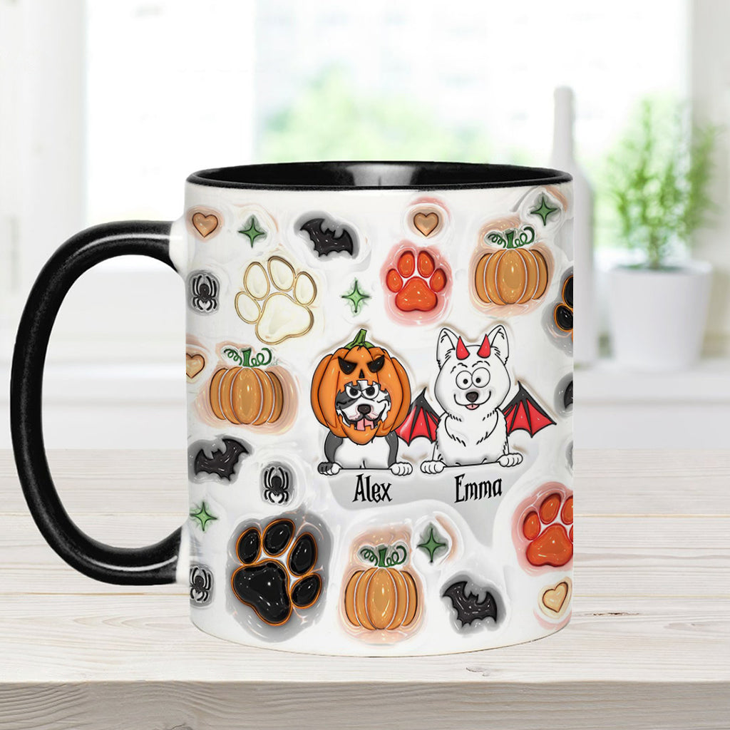 Gruselige Hundemama – Personalisierte Tasse mit Hundemotiv
