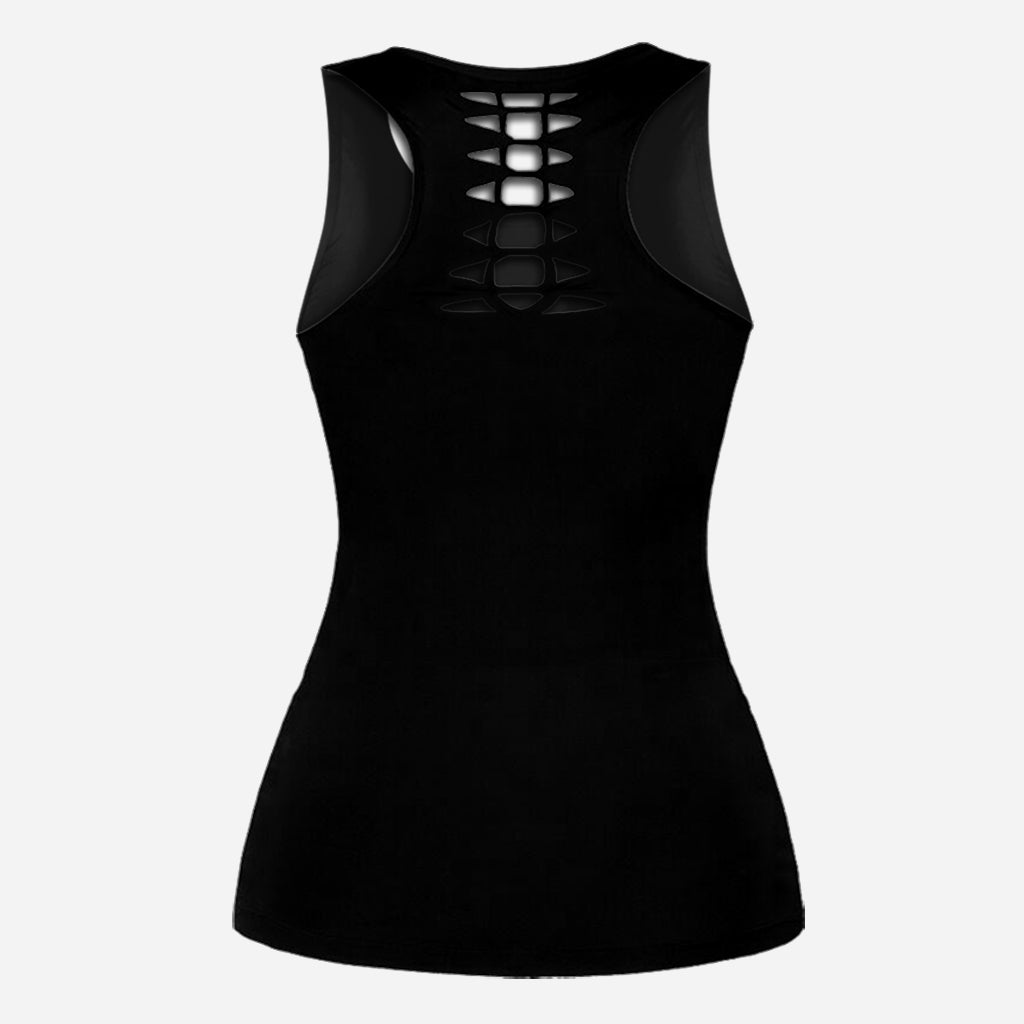Dopest Mom Ever - Personalized Mother Hollow Tank Top and Leggings
